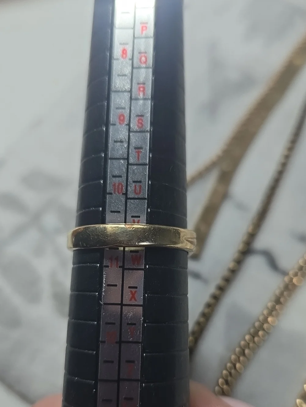 Vintage Gold Men's Ring with Clear Center Stone